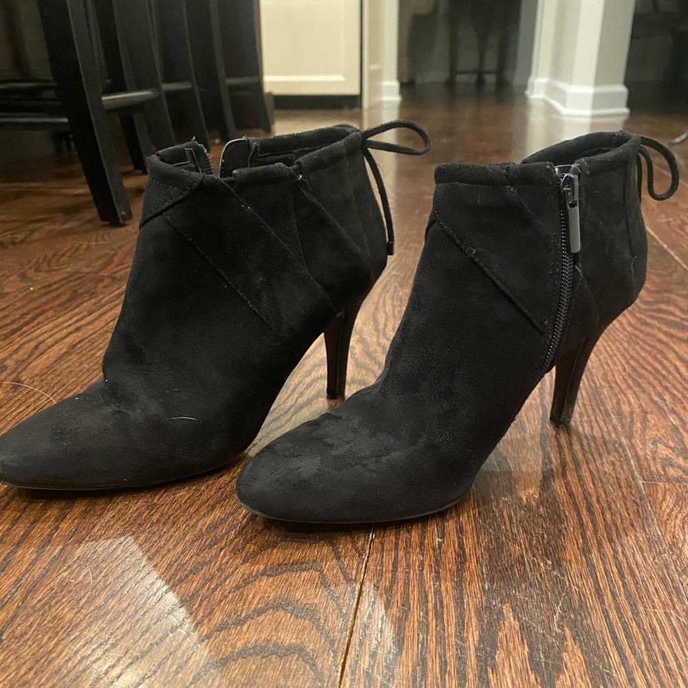 Black Suede Booties